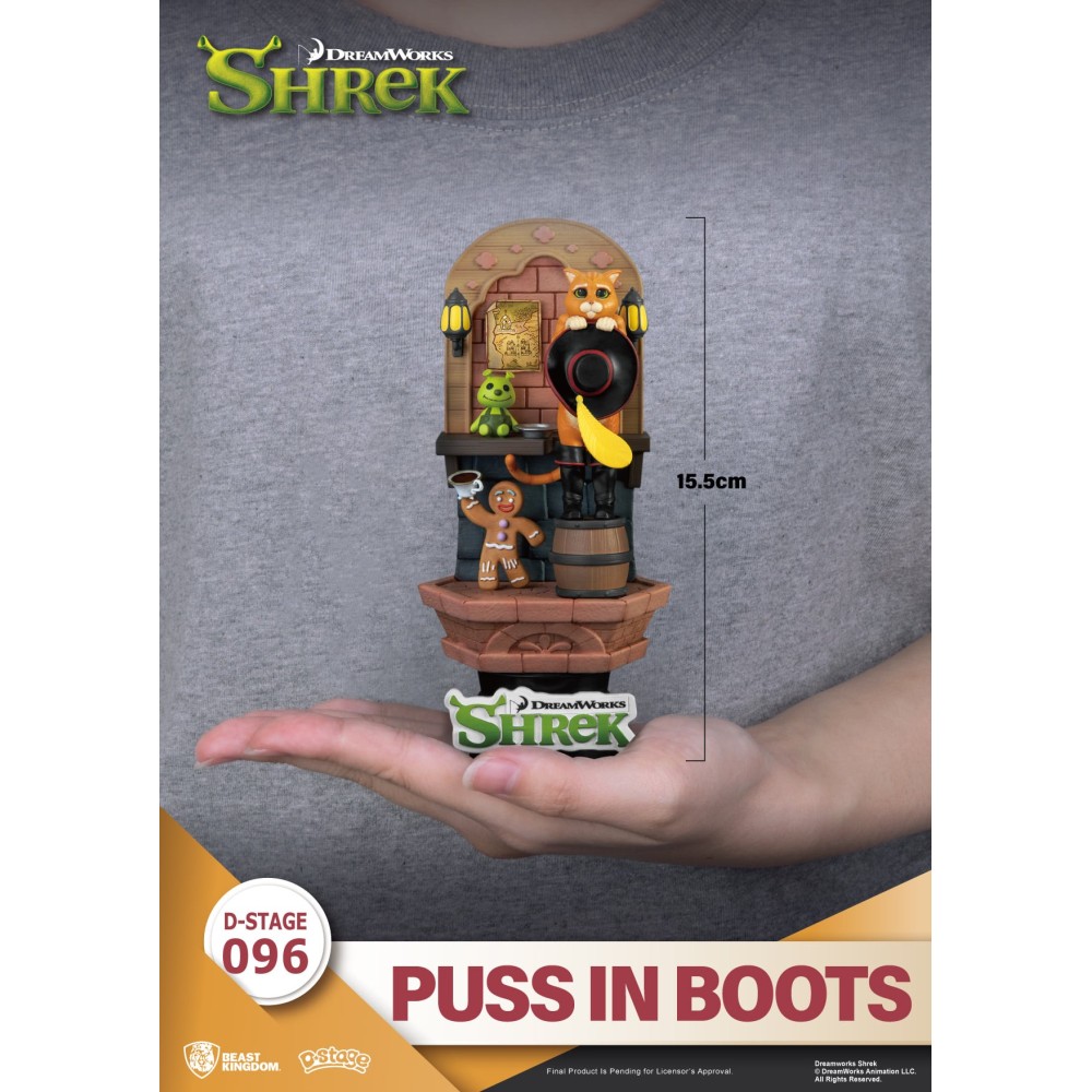 D-STAGE SHREK PUSS IN BOOTS STATUA FIGURE DIORAMA BEAST KINGDOM