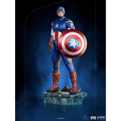 IRON STUDIOS THE INFINITY SAGA CAPTAIN AMERICA BATTLE OF NY BDS ART SCALE 1/10 STATUE FIGURE