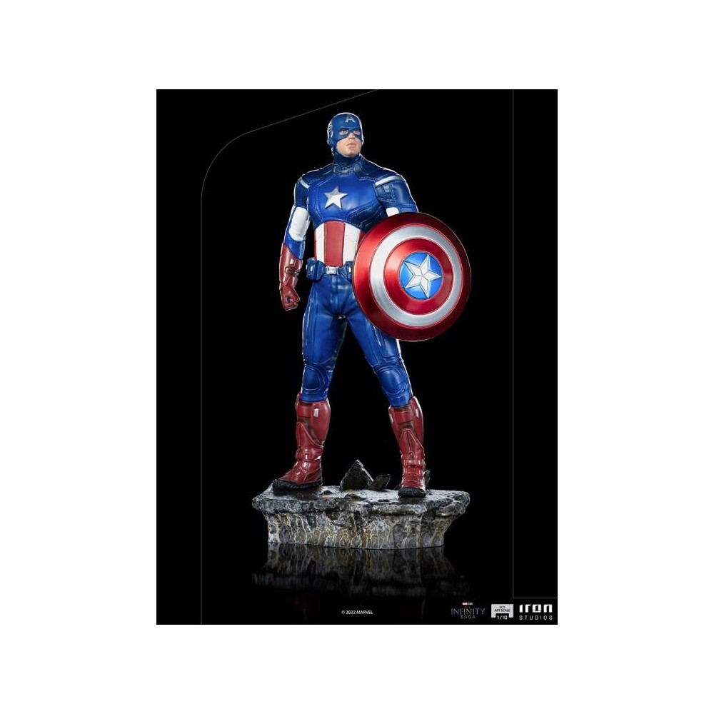THE INFINITY SAGA CAPTAIN AMERICA BATTLE OF NY BDS ART SCALE 1/10 STATUA FIGURE IRON STUDIOS