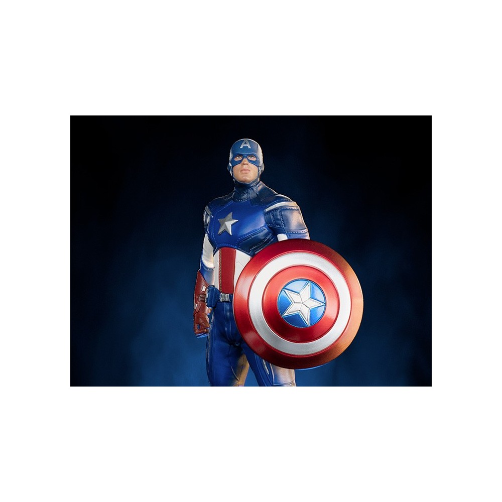 IRON STUDIOS THE INFINITY SAGA CAPTAIN AMERICA BATTLE OF NY BDS ART SCALE 1/10 STATUE FIGURE
