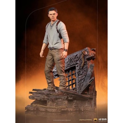 UNCHARTED NATHAN DRAKE BDS ART SCALE DELUXE 1/10 STATUA FIGURE IRON STUDIOS
