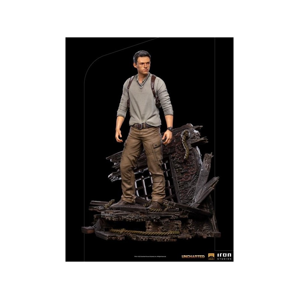 IRON STUDIOS UNCHARTED NATHAN DRAKE BDS ART SCALE DELUXE 1/10 STATUE FIGURE