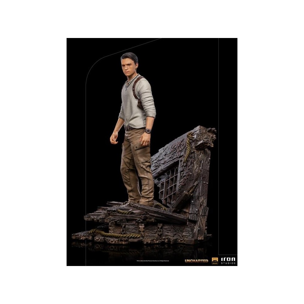 UNCHARTED NATHAN DRAKE BDS ART SCALE DELUXE 1/10 STATUA FIGURE IRON STUDIOS