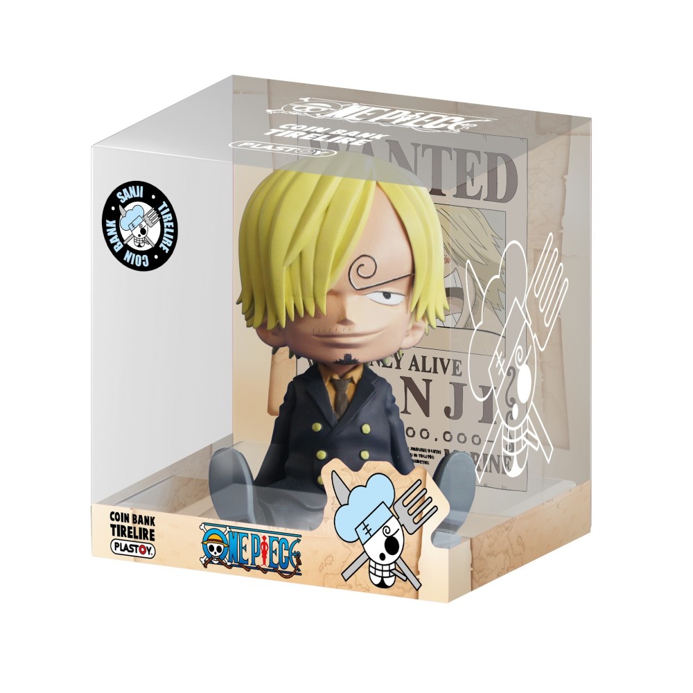 PLASTOY ONE PIECE SANJI COIN BANK