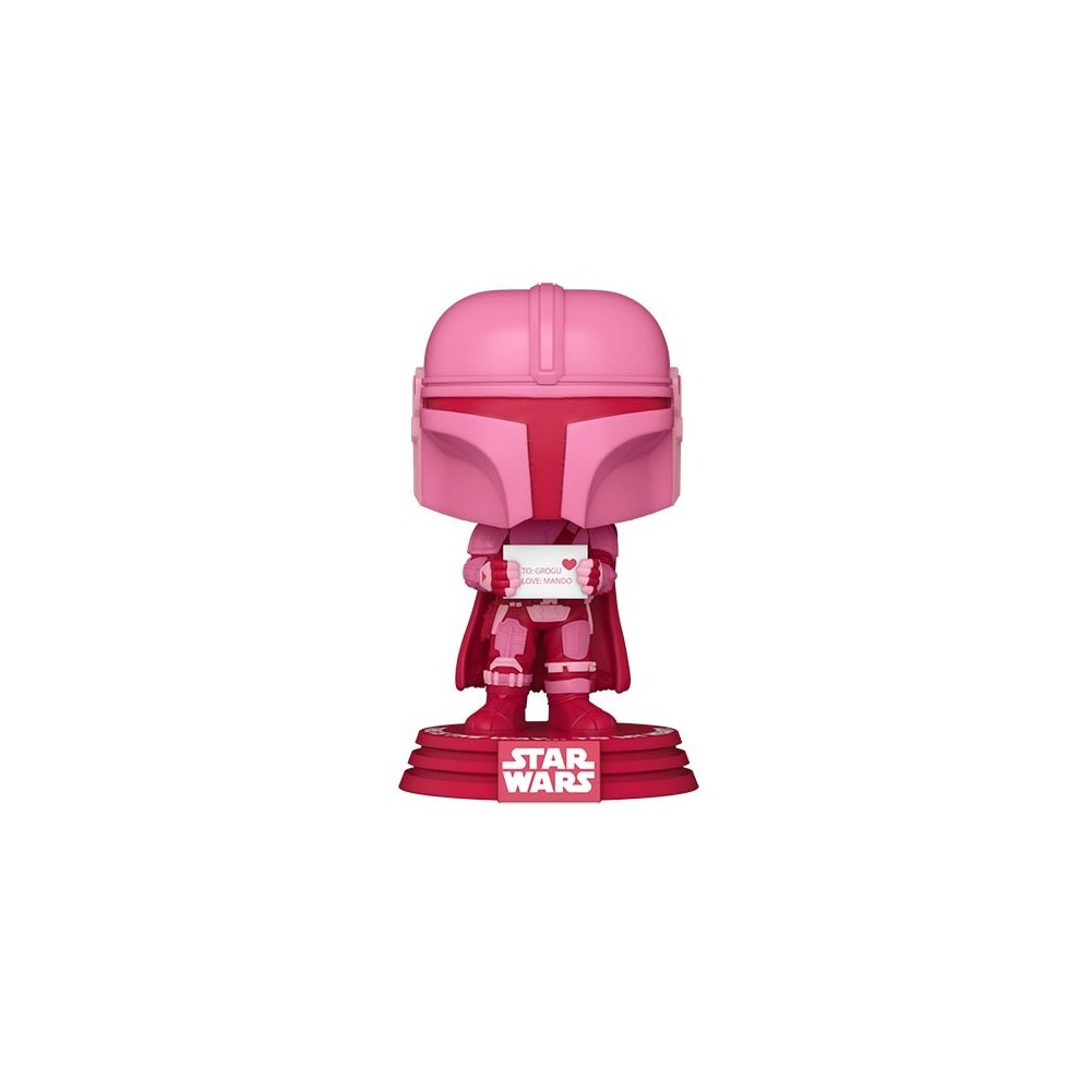 FUNKO FUNKO POP! VALENTINE STAR WARS THE MANDALORIAN BOBBLE HEAD KNOCKER FIGURE