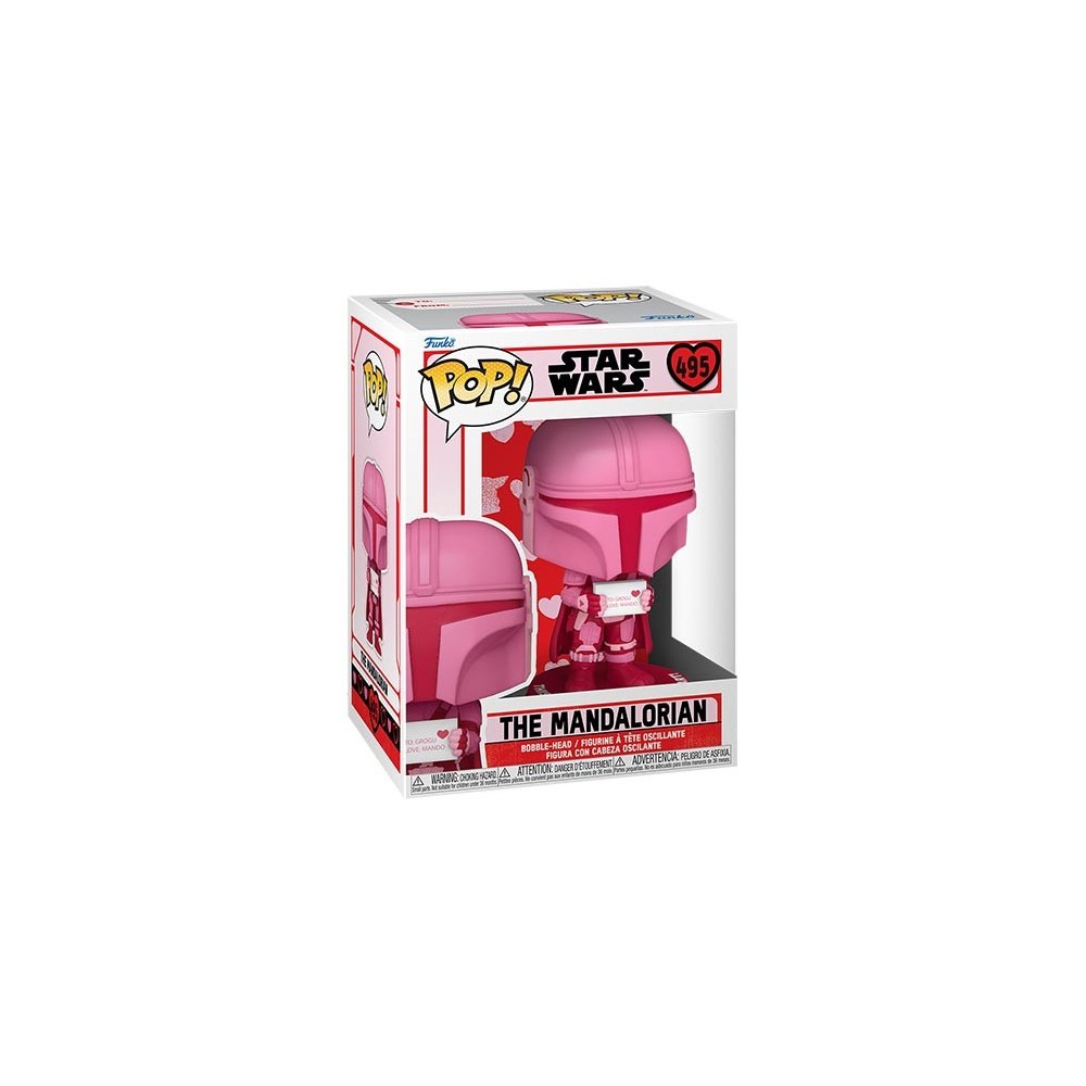FUNKO FUNKO POP! VALENTINE STAR WARS THE MANDALORIAN BOBBLE HEAD KNOCKER FIGURE
