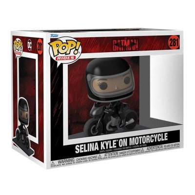FUNKO FUNKO POP! RIDES THE BATMAN - SELINA KYLE ON MOTORCYCLE DELUXE BOBBLE HEAD FIGURE