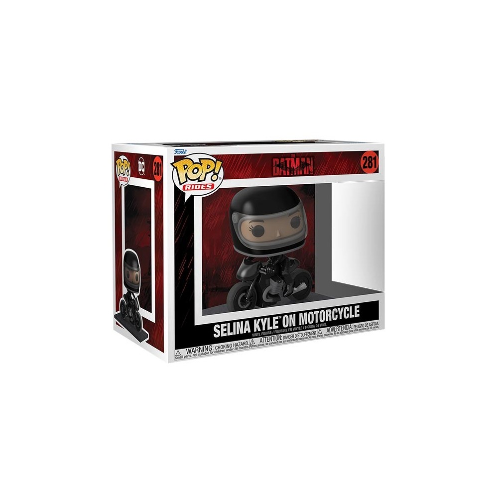 FUNKO FUNKO POP! RIDES THE BATMAN - SELINA KYLE ON MOTORCYCLE DELUXE BOBBLE HEAD FIGURE