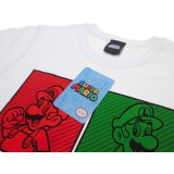 MAGLIA T SHIRT NINTENDO SUPER MARIO PERSONAGGI CERCHI