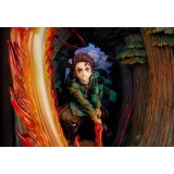 DEMON SLAYER TANJIRO KAMADO HINOKAMI KAGURA DANCE 36CM STATUA FIGURE GOOD SMILE COMPANY