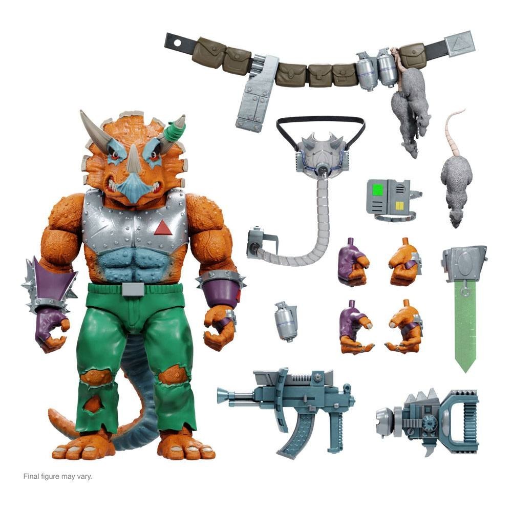SUPER7 TEENAGE MUTANT NINJA TURTLES ULTIMATES TRICERATON ACTION FIGURE