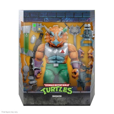 SUPER7 TEENAGE MUTANT NINJA TURTLES ULTIMATES TRICERATON ACTION FIGURE