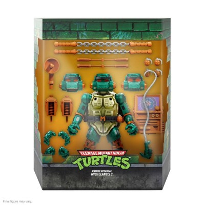 SUPER7 TEENAGE MUTANT NINJA TURTLES ULTIMATES METALHEAD MICHELANGELO ACTION FIGURE