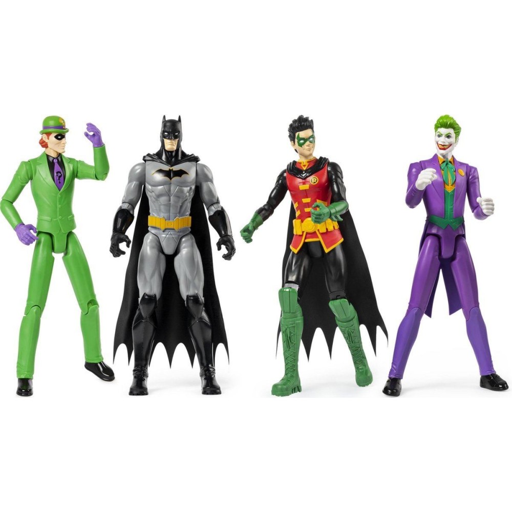 BATMAN ROBIN THE JOKER THE RIDDLER 30CM ACTION FIGURES SPIN MASTER