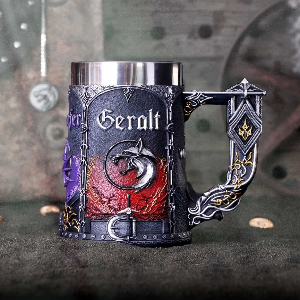 NEMESIS NOW THE WITCHER TRINITY TANKARD RESIN