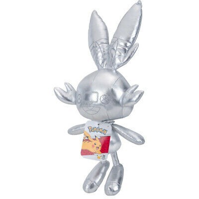 BOTI POKEMON SCORBUNNY SILVER VERSION 20CM PLUSH FIGURE