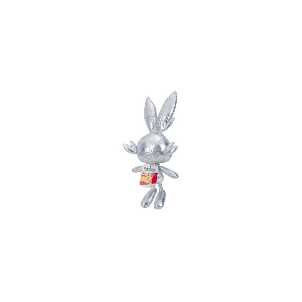 POKEMON SCORBUNNY SILVER VERSION 20CM PUPAZZO PELUCHE PLUSH FIGURE BOTI