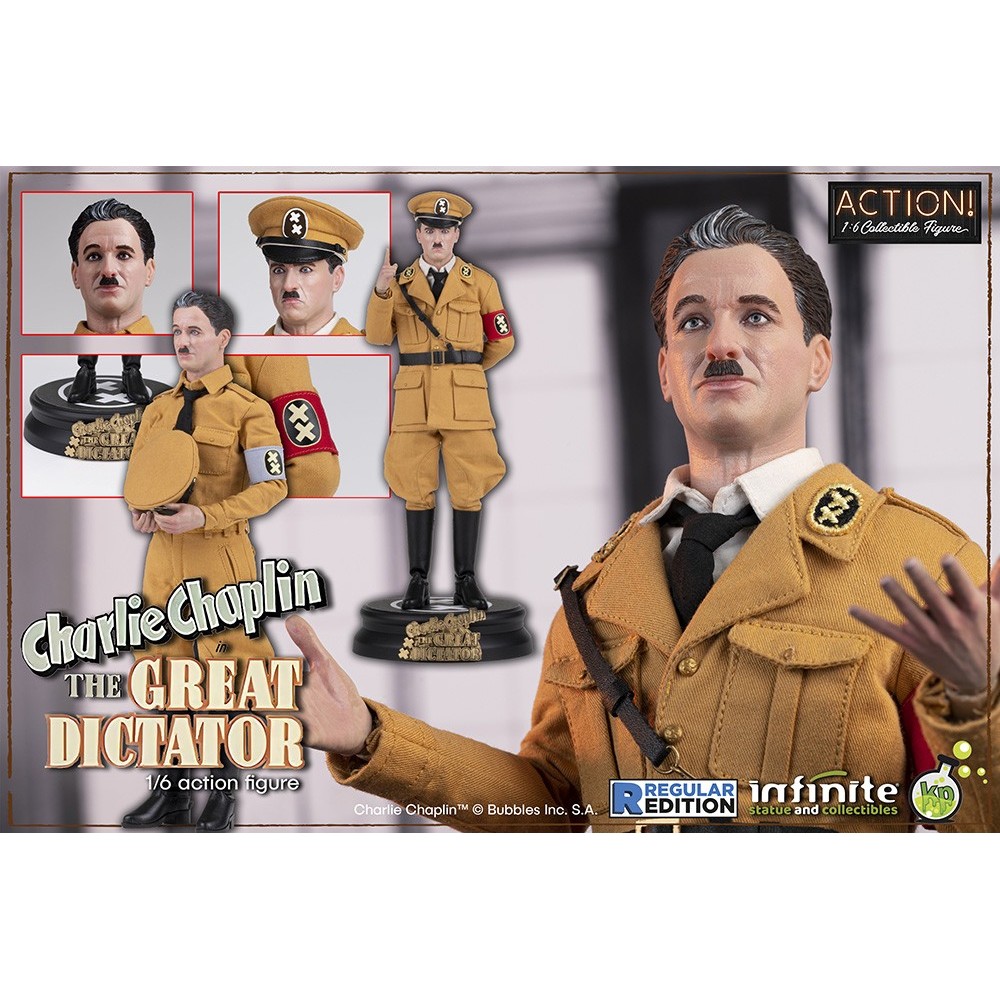 CHARLIE CHAPLIN THE GREAT DICTATOR REGULAR COLLECTIBLE ACTION FIGURE INFINITE STATUE