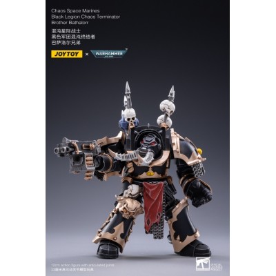 WARHAMMER 40K BLACK LEGION CHAOS TERMINATOR BROTHER BATHALORR ACTION FIGURE JOY TOY (CN)