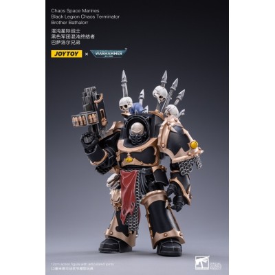 WARHAMMER 40K BLACK LEGION CHAOS TERMINATOR BROTHER BATHALORR ACTION FIGURE JOY TOY (CN)