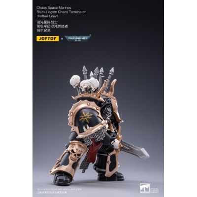 WARHAMMER 40K BLACK LEGION CHAOS TERMINATOR BROTHER GNARL ACTION FIGURE JOY TOY (CN)