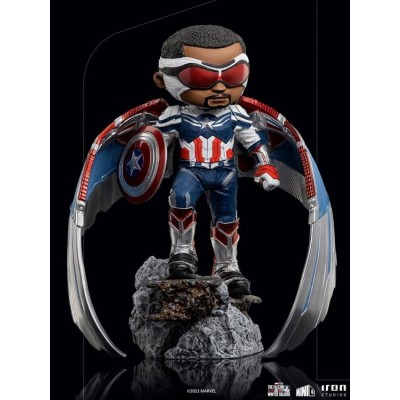 IRON STUDIOS CAPTAIN AMERICA FALCON SAM WILSON MINICO FIGURE STATUE