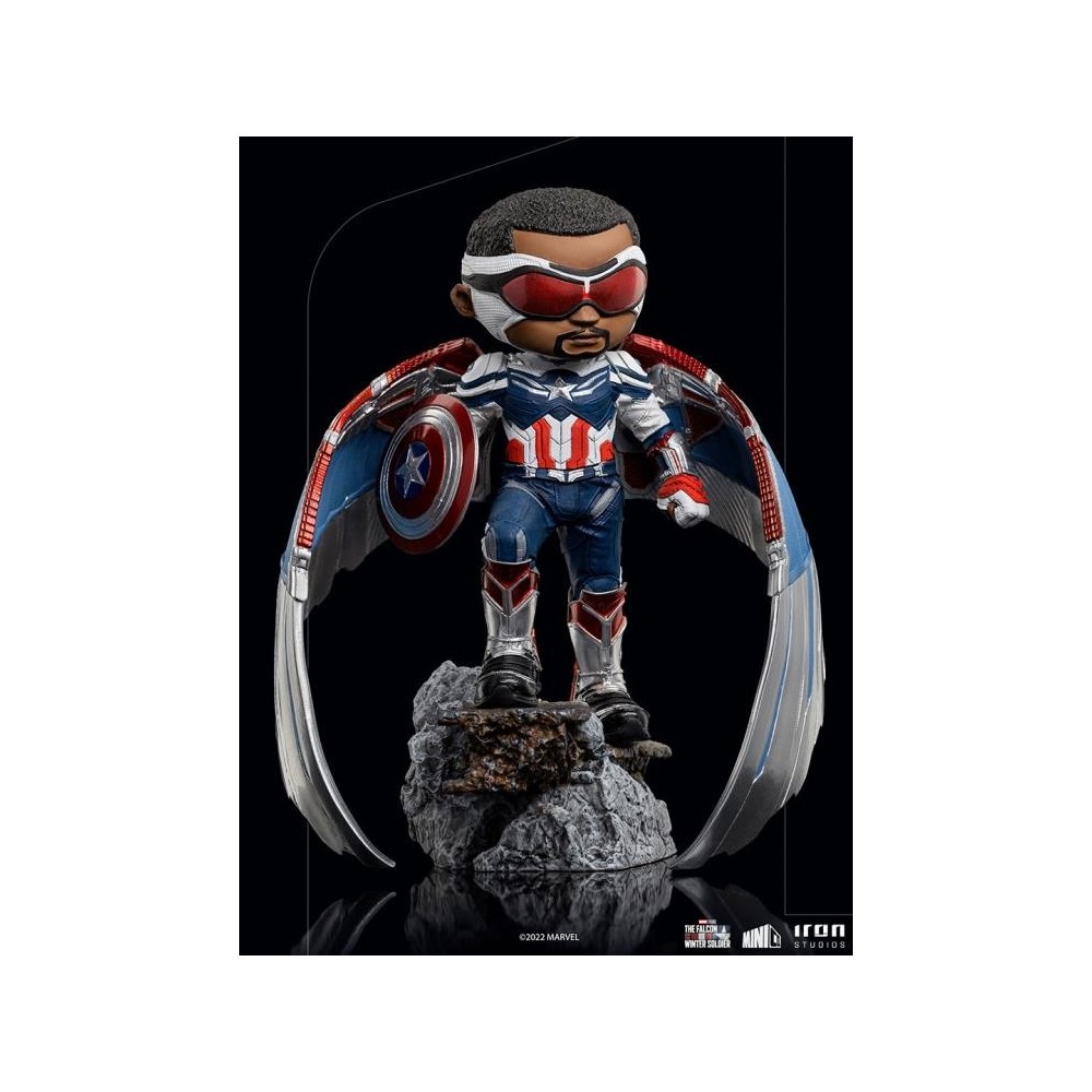CAPTAIN AMERICA FALCON SAM WILSON MINICO FIGURE STATUA IRON STUDIOS