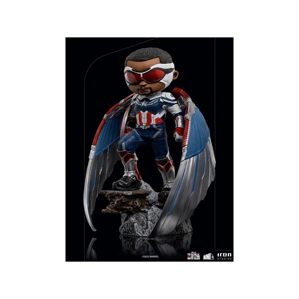 IRON STUDIOS CAPTAIN AMERICA FALCON SAM WILSON MINICO FIGURE STATUE