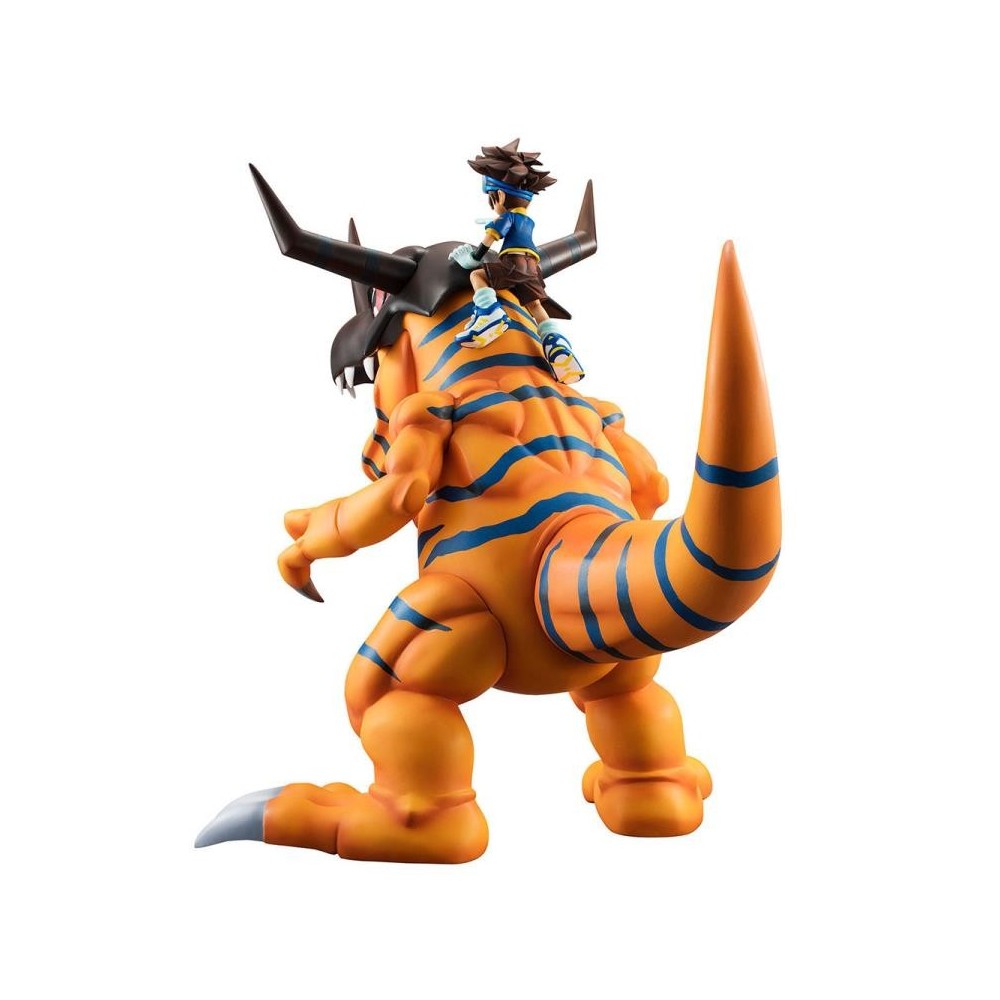MEGAHOUSE DIGIMON ADVENTURE GREYMON AND TAICHI GEM STATUE 25CM FIGURE