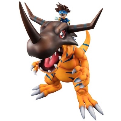 MEGAHOUSE DIGIMON ADVENTURE GREYMON AND TAICHI GEM STATUE 25CM FIGURE