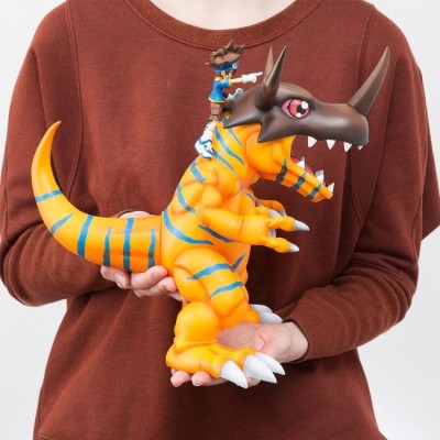 DIGIMON ADVENTURE GREYMON AND TAICHI GEM STATUA 25CM FIGURE MEGAHOUSE