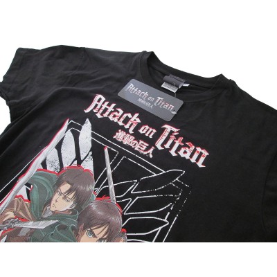 T SHIRT ATTACK ON TITAN BLACK