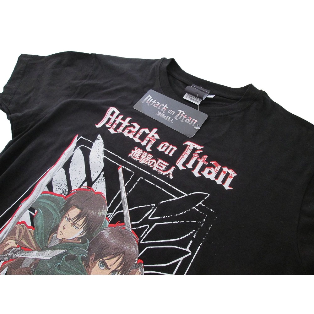T SHIRT ATTACK ON TITAN BLACK
