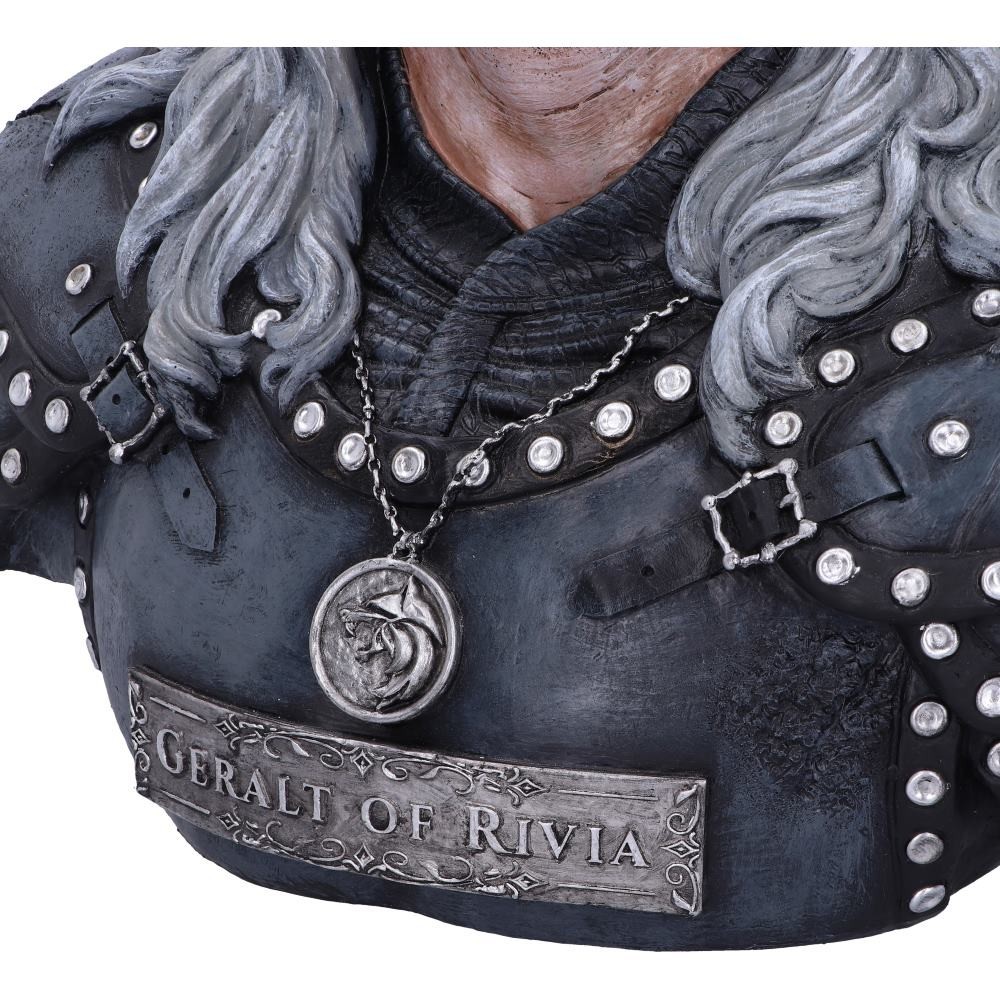 NEMESIS NOW THE WITCHER GERALT OF RIVIA BUST STATUE RESIN 40CM FIGURE