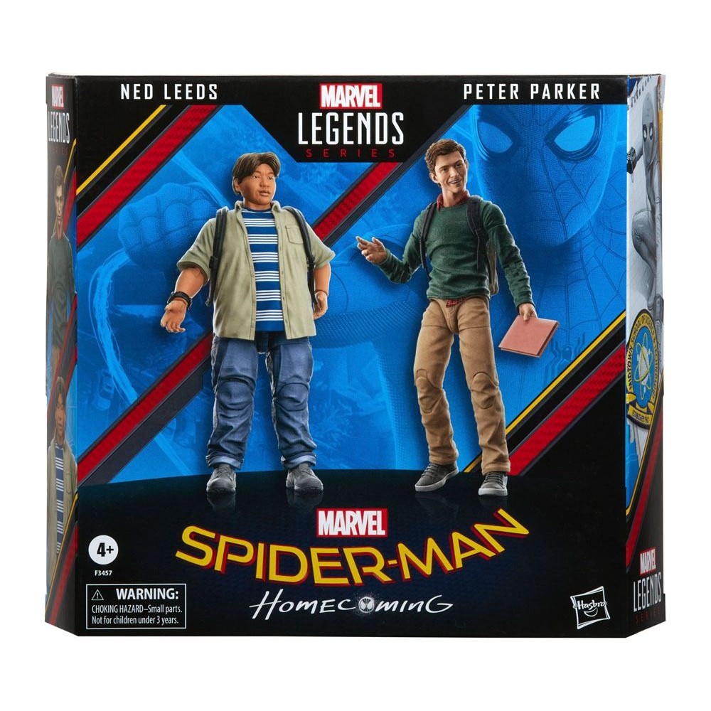 HASBRO MARVEL LEGENDS SPIDER-MAN HOMECOMING NED & PETER 2-PACK ACTION FIGURE