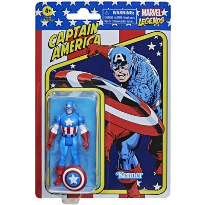 HASBRO MARVEL LEGENDS RETRO COLLECTION CAPTAIN AMERICA ACTION FIGURE