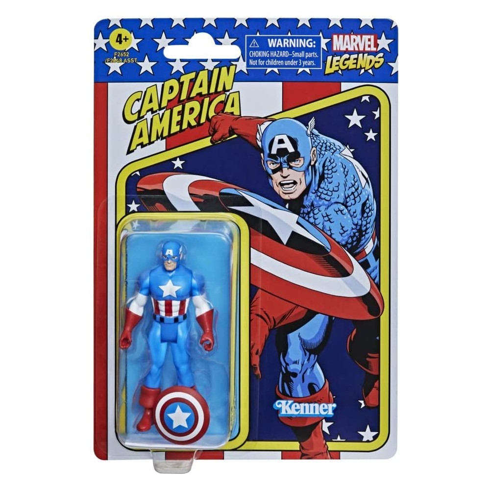 HASBRO MARVEL LEGENDS RETRO COLLECTION CAPTAIN AMERICA ACTION FIGURE