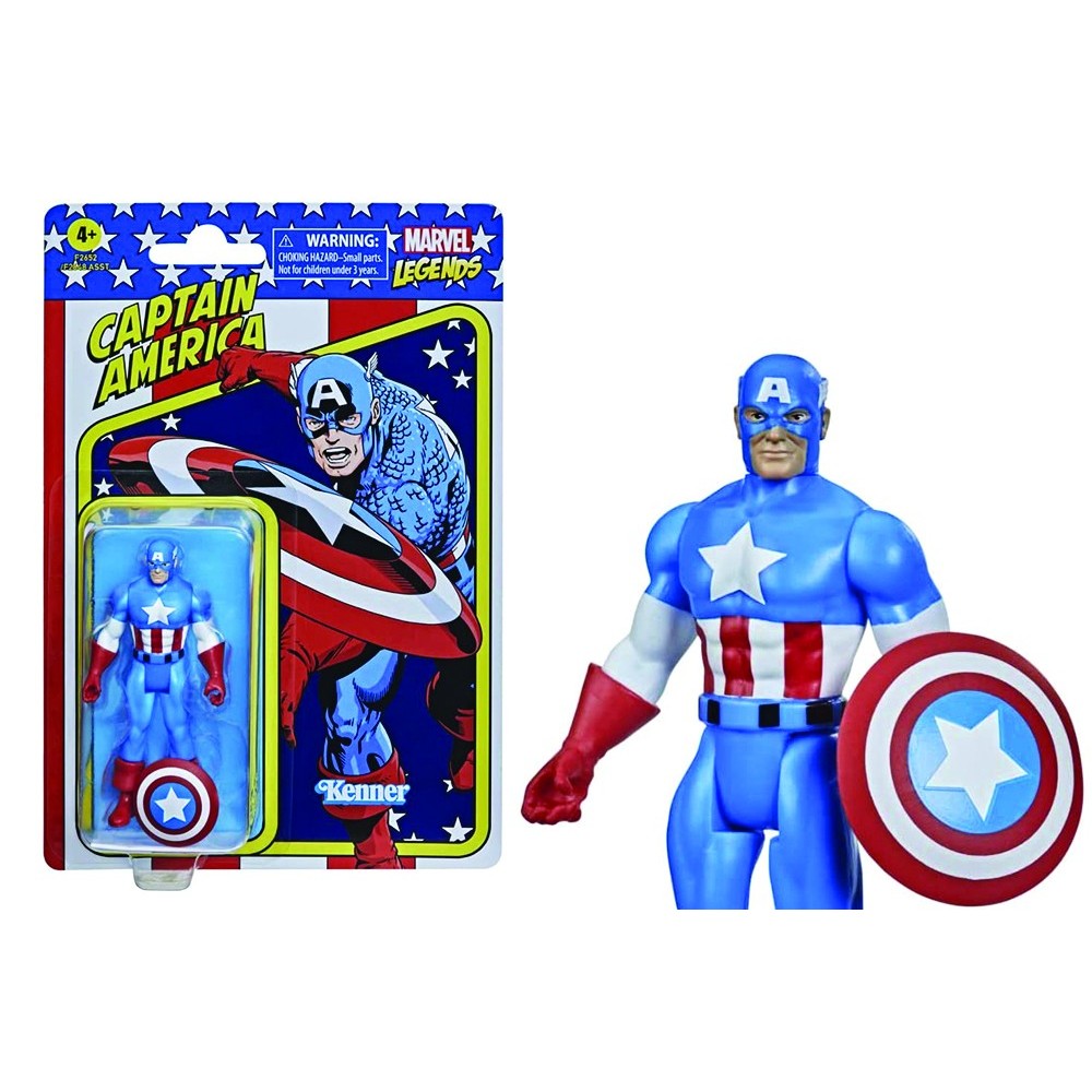 HASBRO MARVEL LEGENDS RETRO COLLECTION CAPTAIN AMERICA ACTION FIGURE
