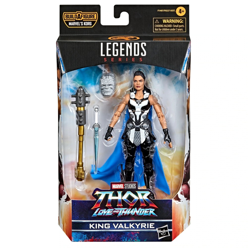 HASBRO MARVEL LEGENDS THOR LOVE AND THUNDER KING VALKYRIE ACTION FIGURE
