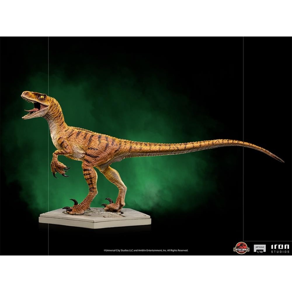 IRON STUDIOS JURASSIC PARK THE LOST WORLD VELOCIRAPTOR ART SCALE 1/10 STATUE FIGURE