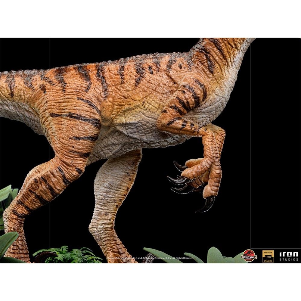 IRON STUDIOS JURASSIC PARK THE LOST WORLD VELOCIRAPTOR ART SCALE DELUXE 1/10 STATUE FIGURE