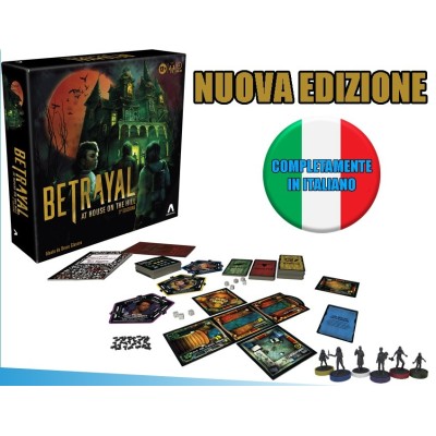 AVALON HILL BETRAYAL AT HOUSE ON THE HILL - ITALIAN BOARD GAME