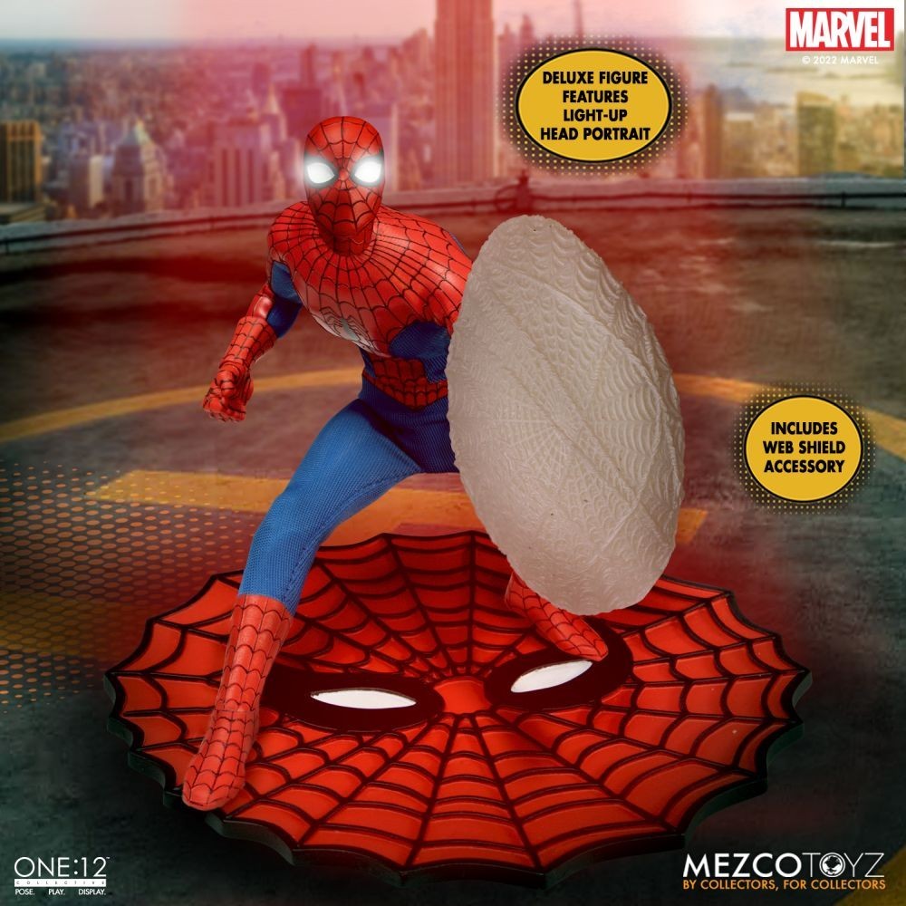 AMAZING SPIDER-MAN DELUXE ONE:12 COLLECTIVE ACTION FIGURE MEZCO TOYS