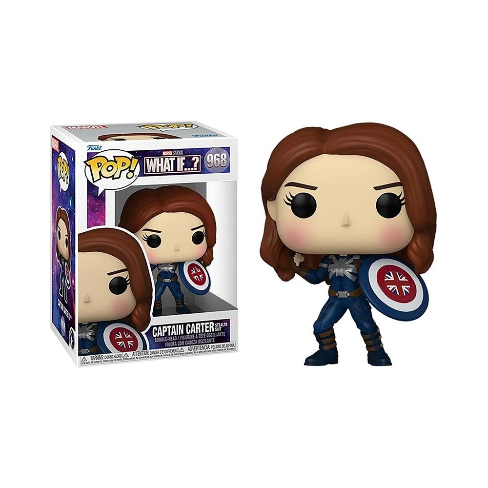 FUNKO FUNKO POP! MARVEL WHAT IF...? CAPTAIN CARTER BOBBLE HEAD KNOCKER FIGURE