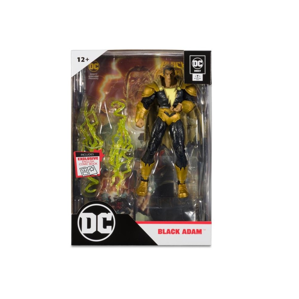 DC BLACK ADAM PAGE PUNCHERS BLACK ADAM ACTION FIGURE MC FARLANE