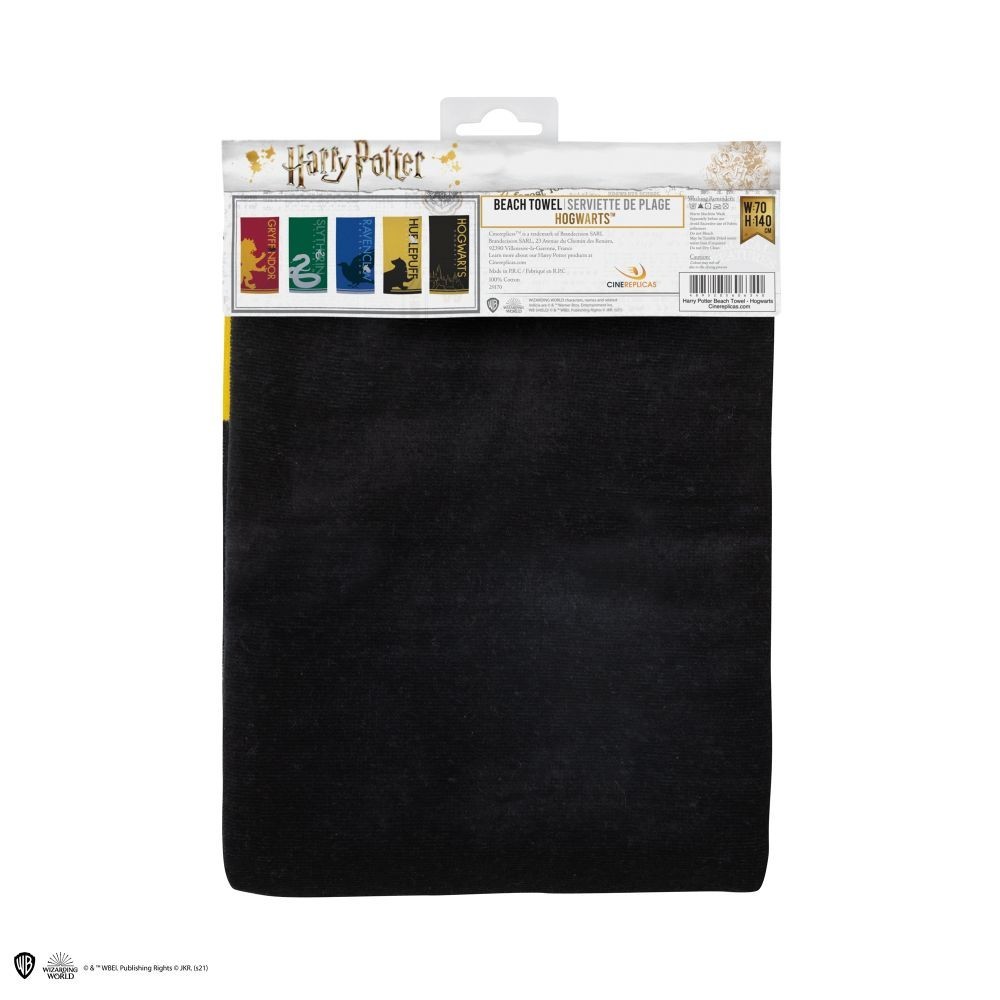 HARRY POTTER HOGWARTS BEACH TOWEL 140X70CM TELO DA MARE CINEREPLICAS