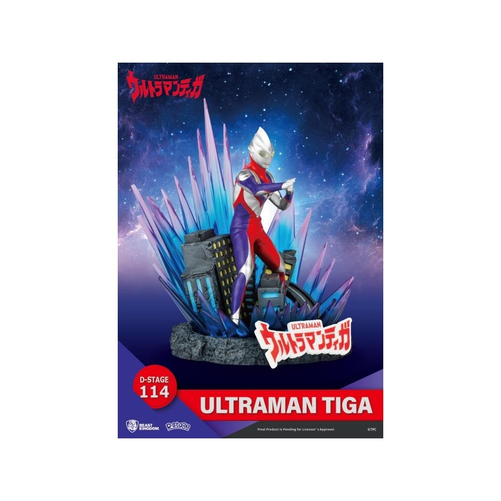 BEAST KINGDOM D-STAGE ULTRAMAN TIGA STATUE FIGURE DIORAMA