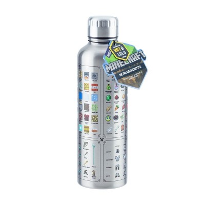 BORRACCIA BOTTIGLIA IN METALLO MINECRAFT 500ML PALADONE PRODUCTS
