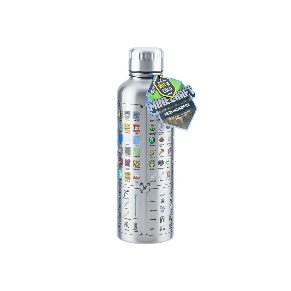 PALADONE PRODUCTS METAL WATER BOTTLE MINECRAFT 500ML