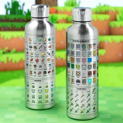 BORRACCIA BOTTIGLIA IN METALLO MINECRAFT 500ML PALADONE PRODUCTS